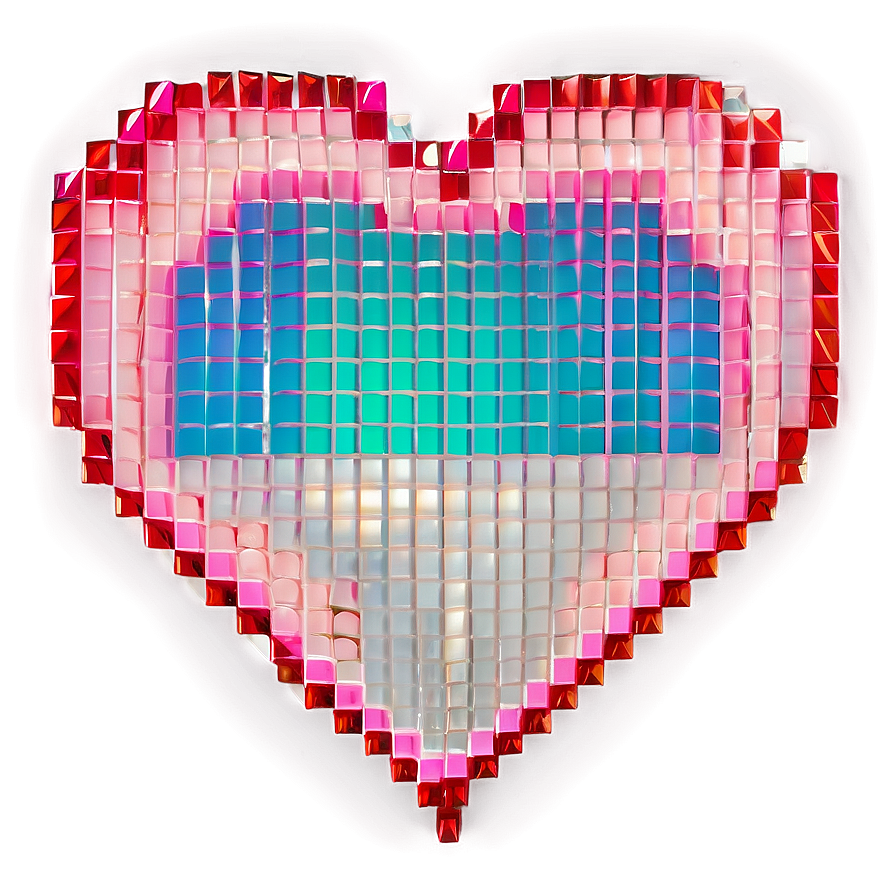 Large Pixel Heart Png 05252024