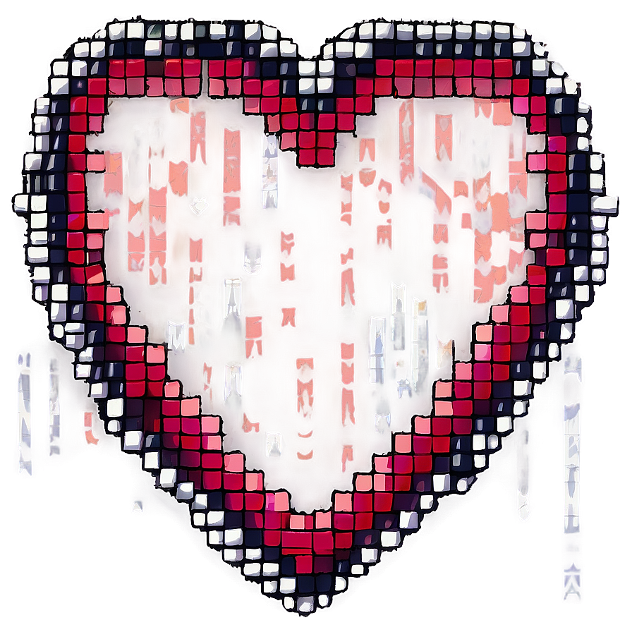 Large Pixel Heart Png 63