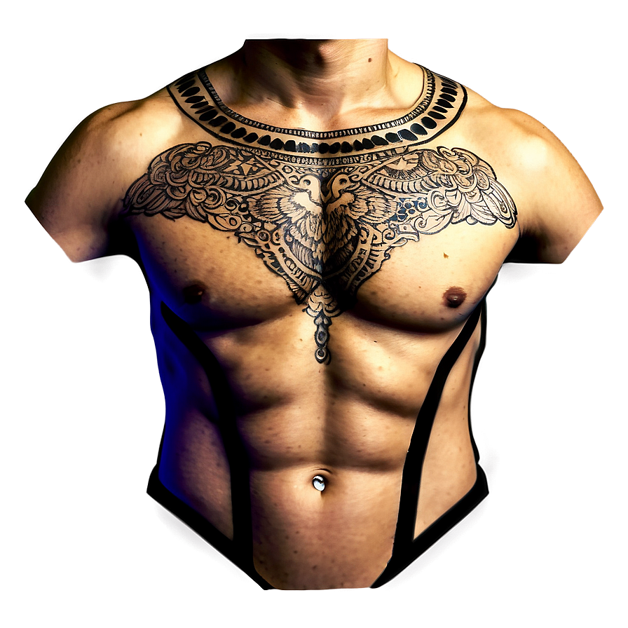 Large Scale Chest Tattoo Png 54