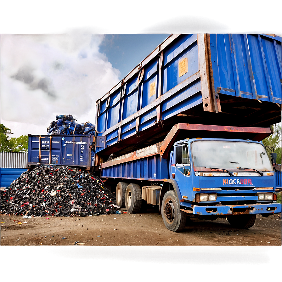 Large Scale Metal Recycling Png Xfu