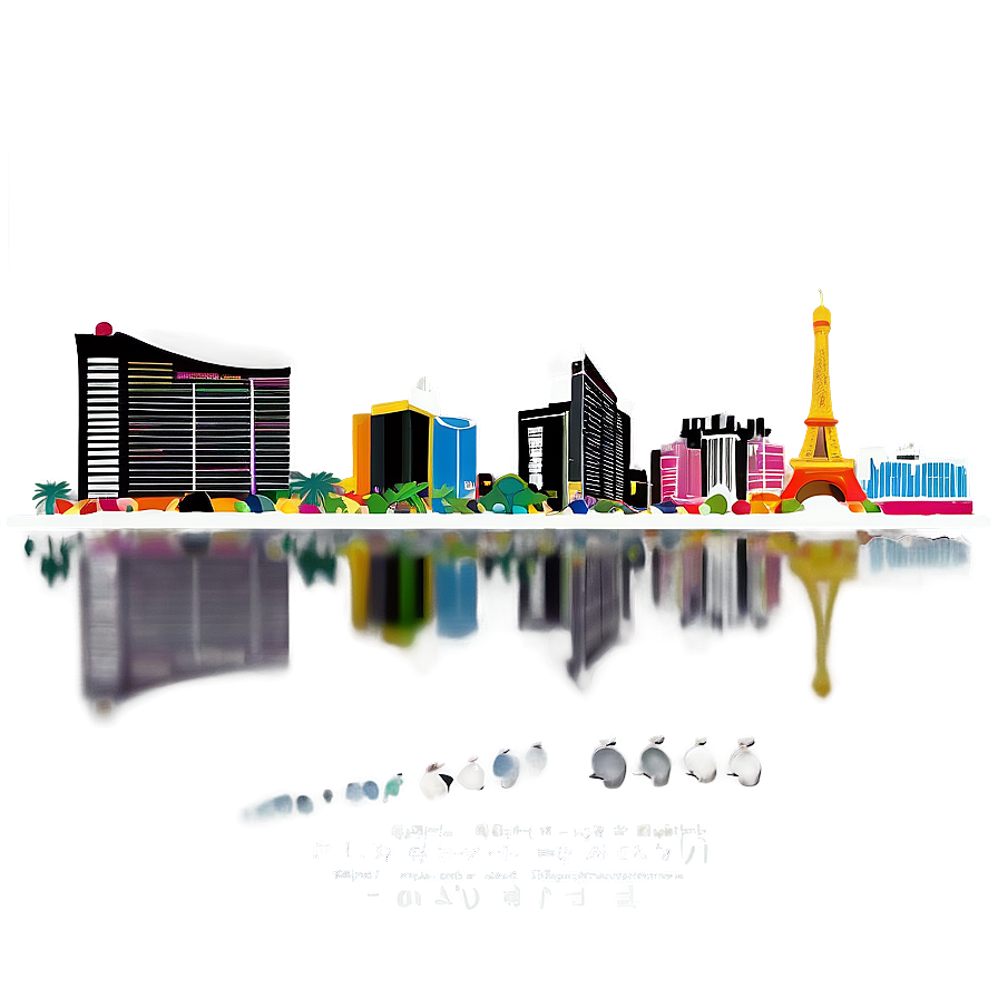 Las Vegas Urban Skyline Png Hiv