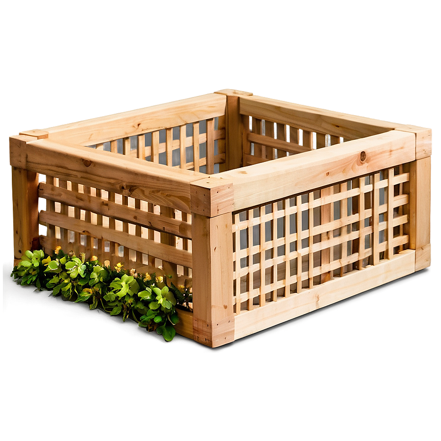 Lattice Planter Box Png Ell36