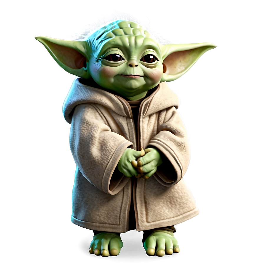 Laughing Baby Yoda Cartoon Png 06252024