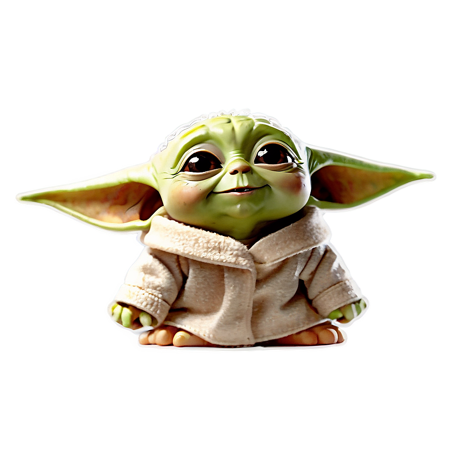 Laughing Baby Yoda Cartoon Png Ake84