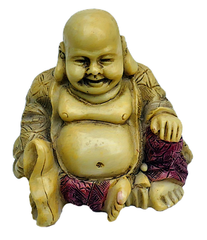 Laughing Buddha Statuette