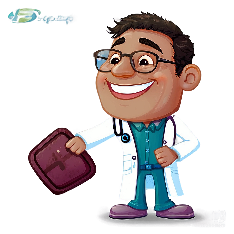 Laughing Cartoon Doctor Png Vgd