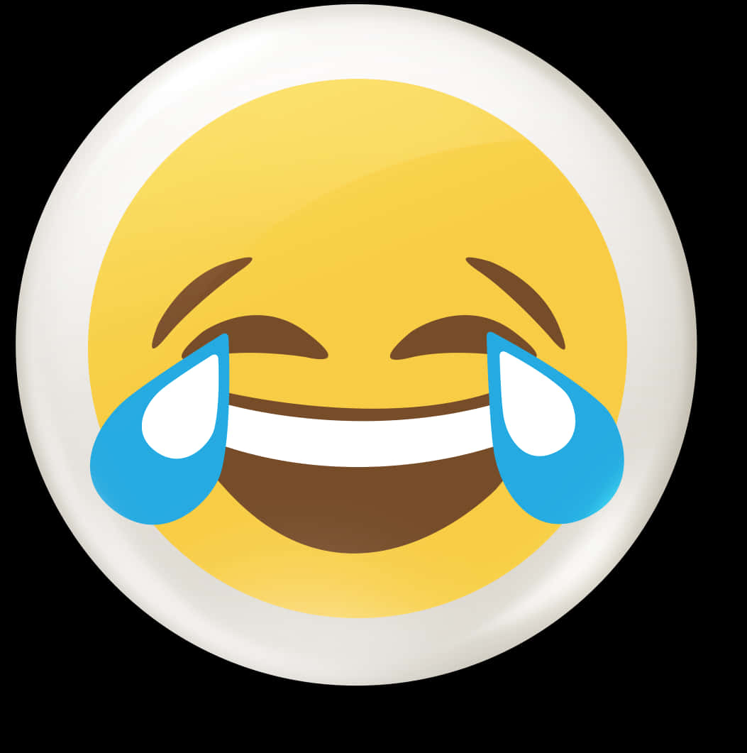 Laughing Emoji With Tears Button