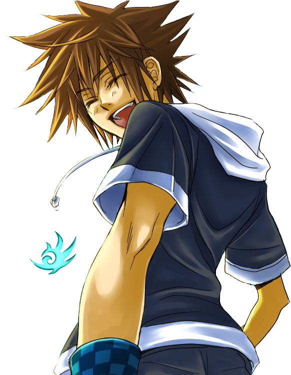 Laughing Sora Kingdom Hearts Artwork