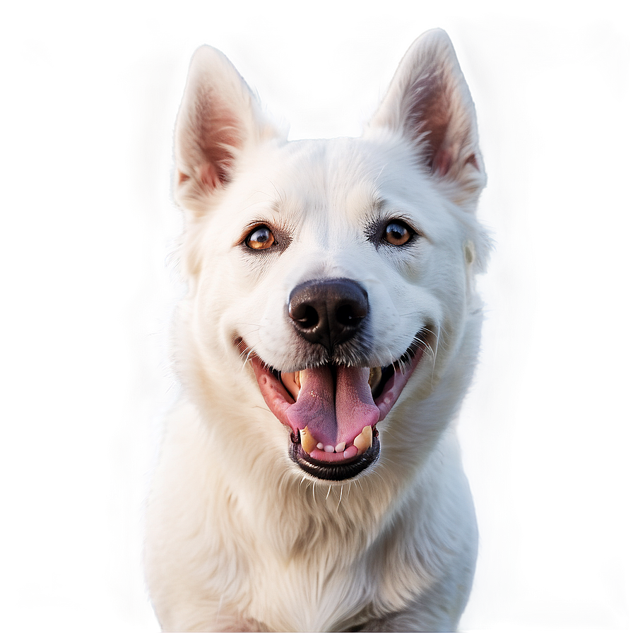 Laughing White Dog Png 53