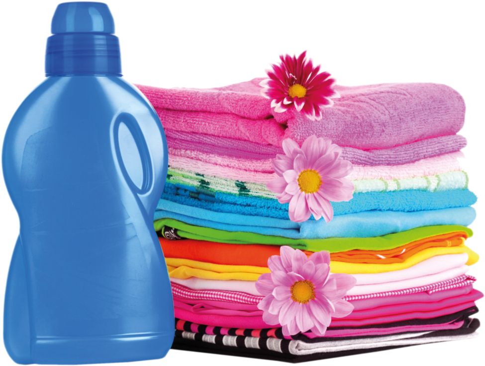 Laundry Detergentand Colorful Towels