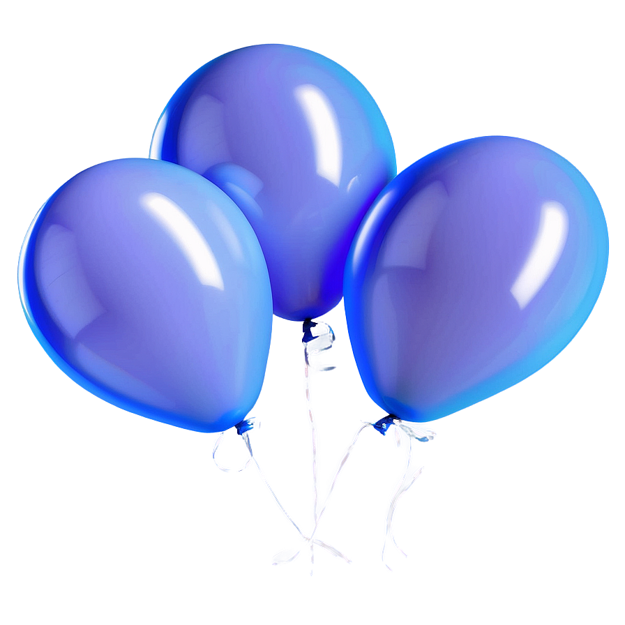 Lavender Blue Balloons Png Vcv