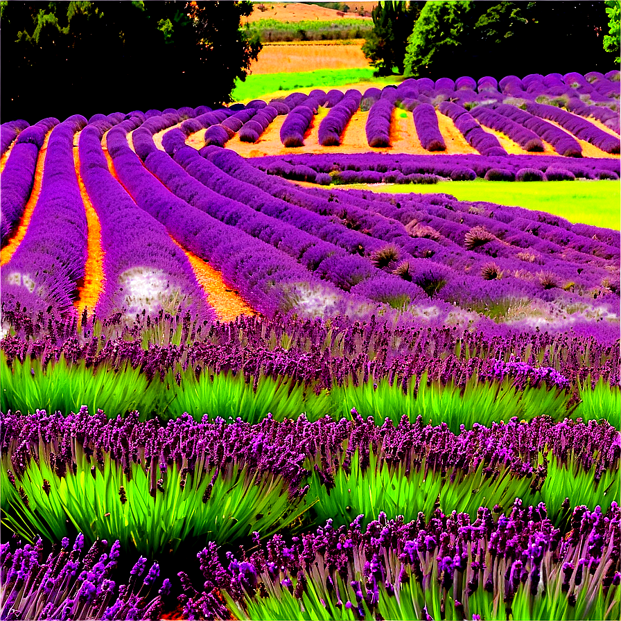 Lavender Farm Landscape Png 06132024