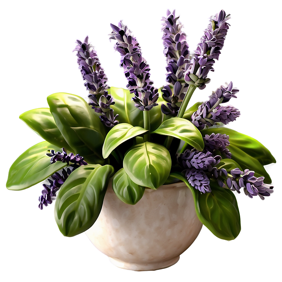 Lavender Floral Arrangement Png Vvc46