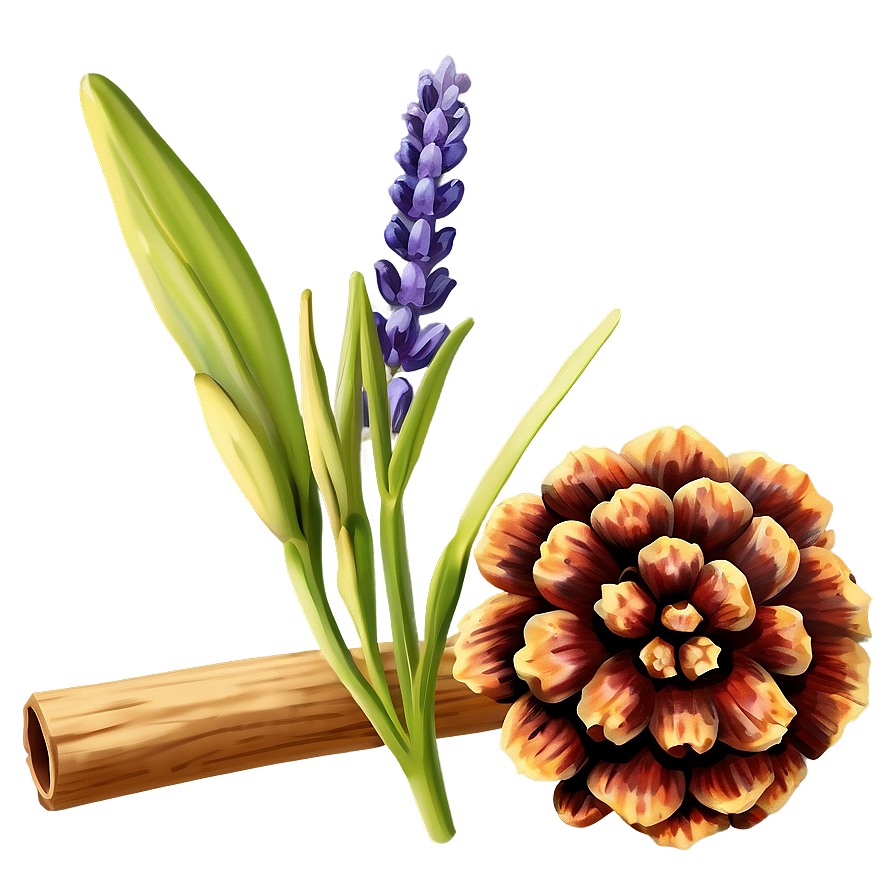 Lavender Flower Branch Png 06122024