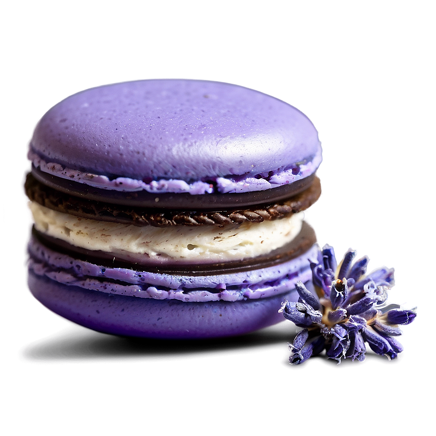 Lavender Macaron Png 06122024