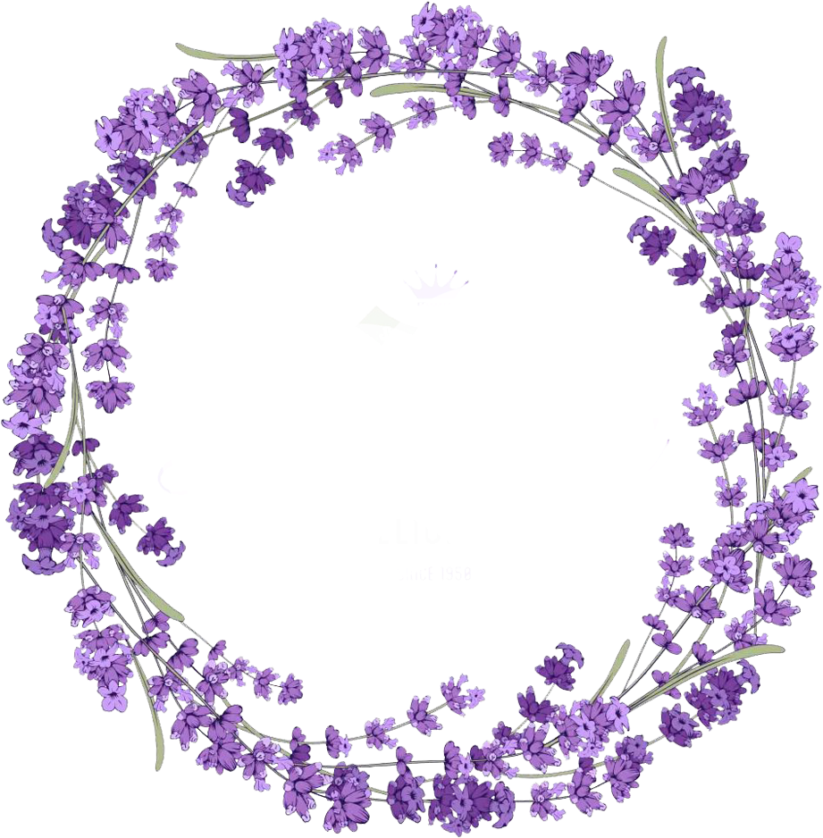 Lavender Wreath Graphic Design