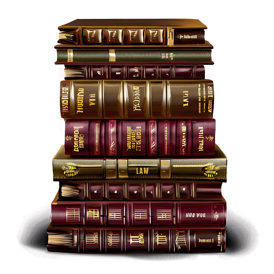 Law Books Pile Png 59