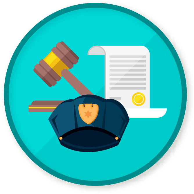 Law Enforcementand Legal Documents Icon