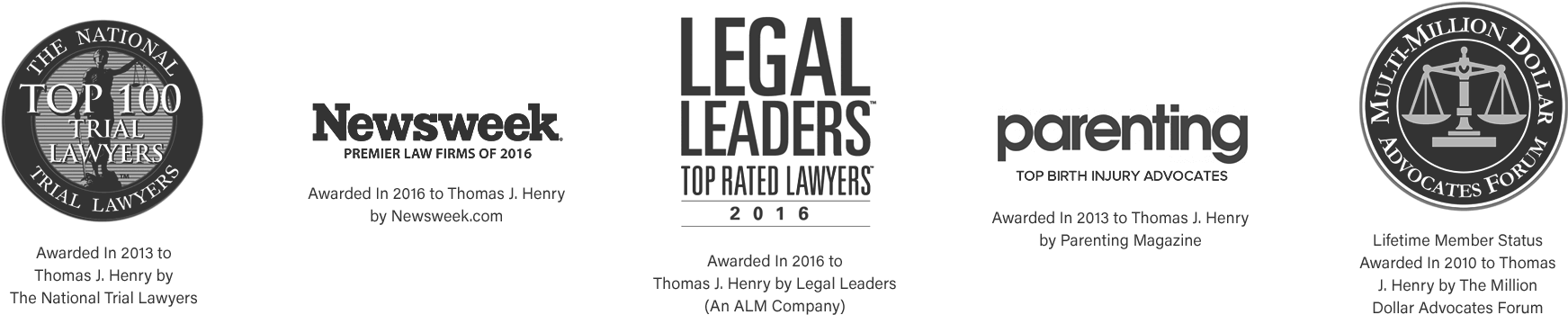 Law Firm Awardsand Accolades Banner