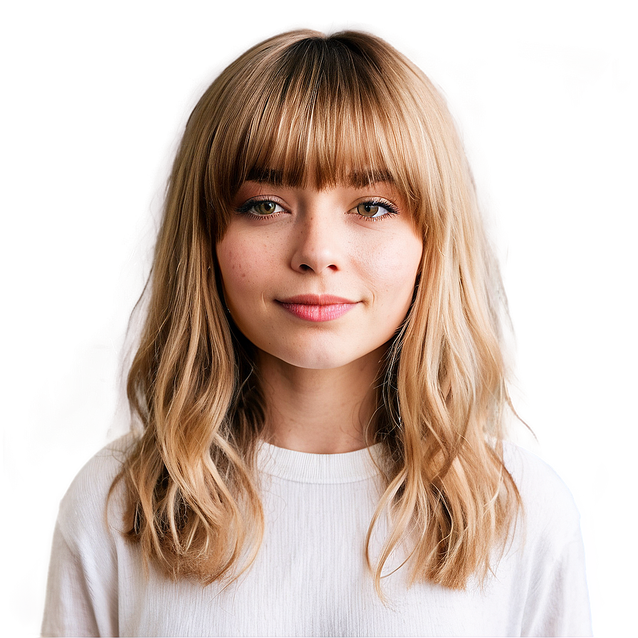 Layered Hair With Bangs Png 18