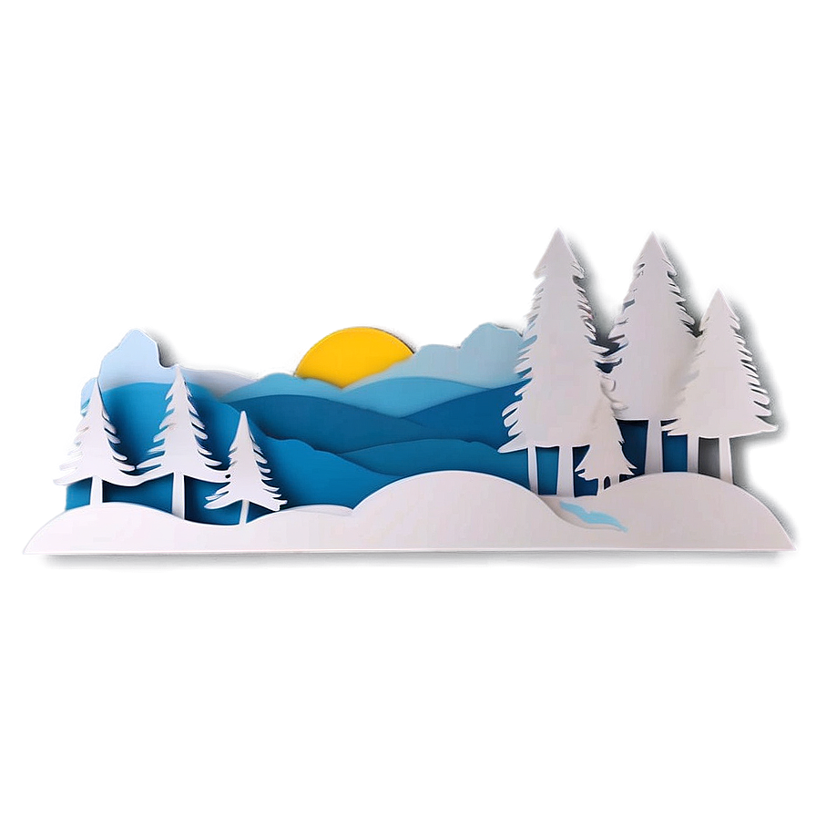 Layered Paper Cut Out Scene Png Tyo