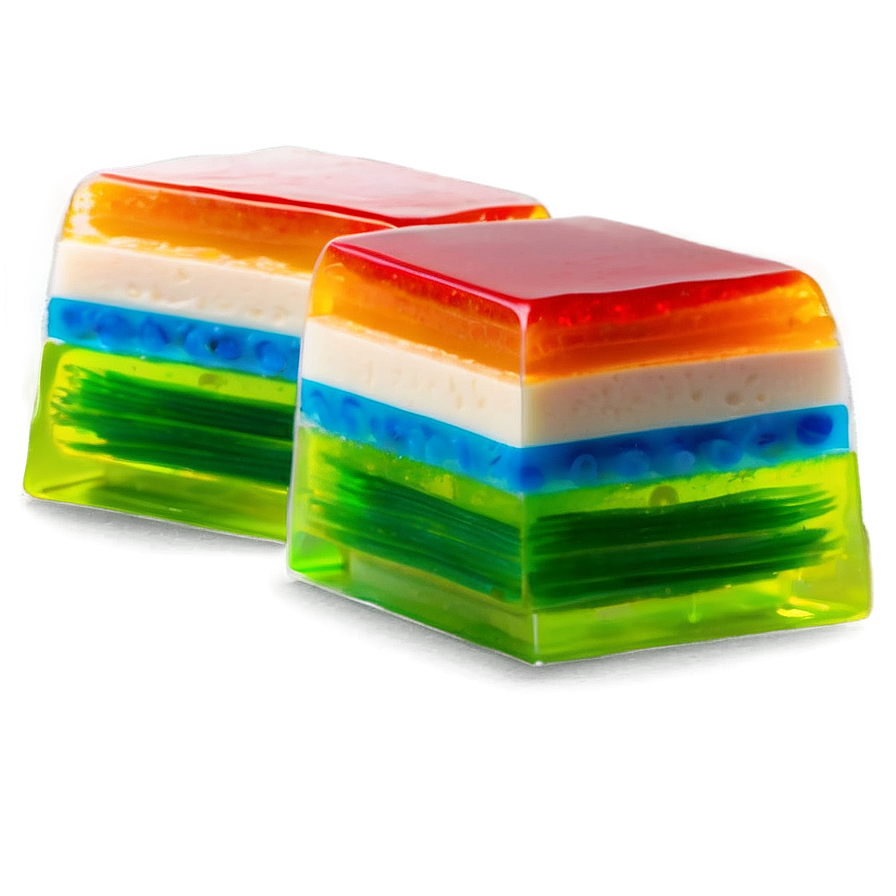 Layered Rainbow Jello Png Pas87