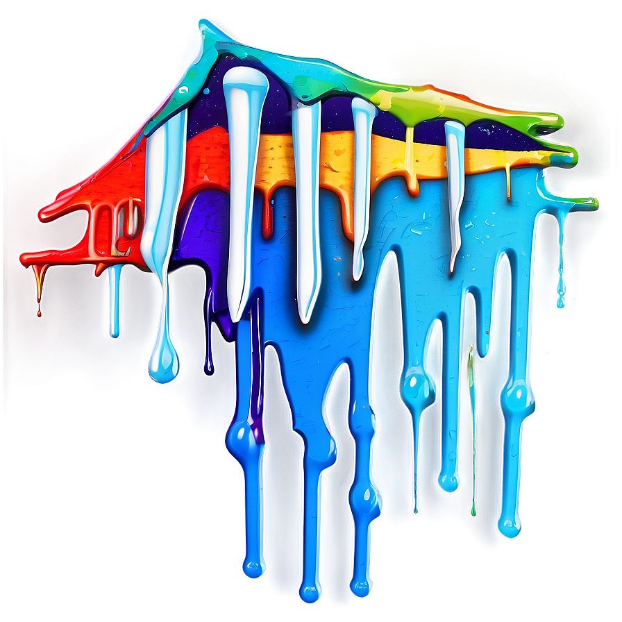 Layered Spray Paint Drip Png Wah43