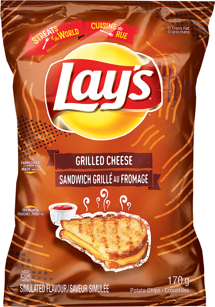 Lays Grilled Cheese Flavor Chips Package