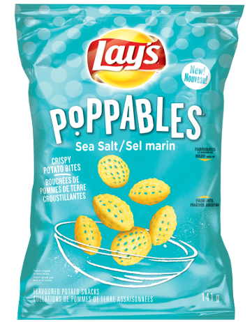 Lays Poppables Sea Salt Potato Snacks Package