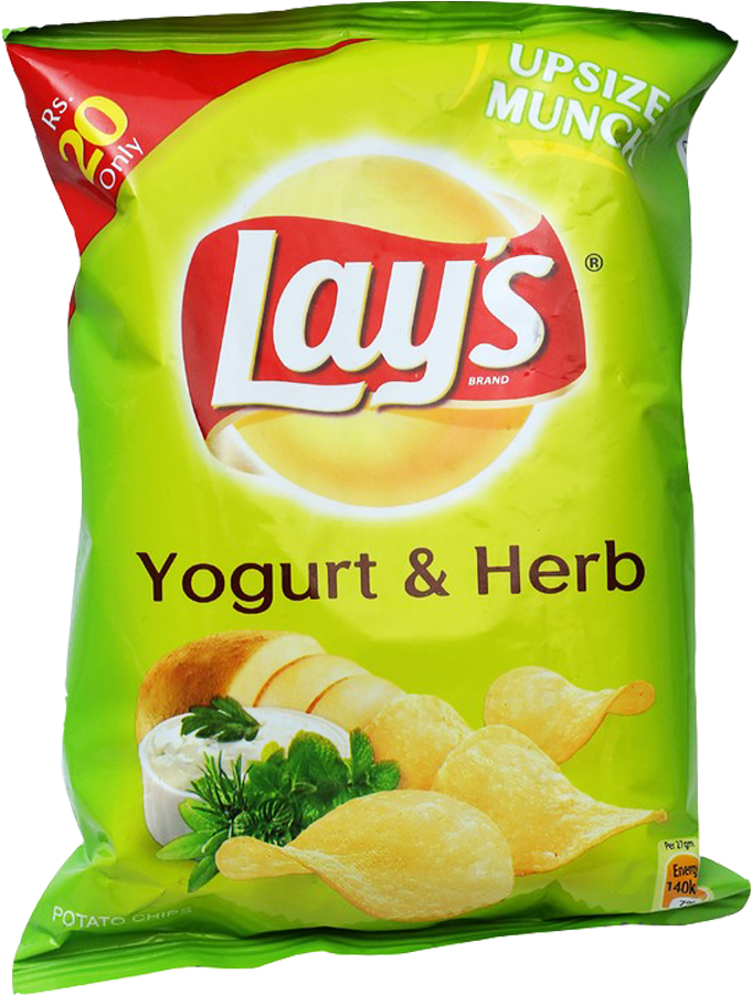 Lays Yogurt Herb Chips Package