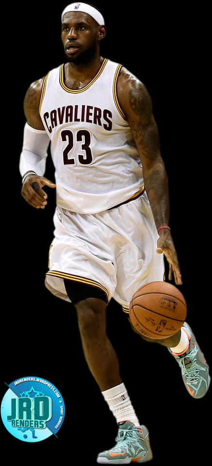 Le Bron Cavaliers Dribbling Action