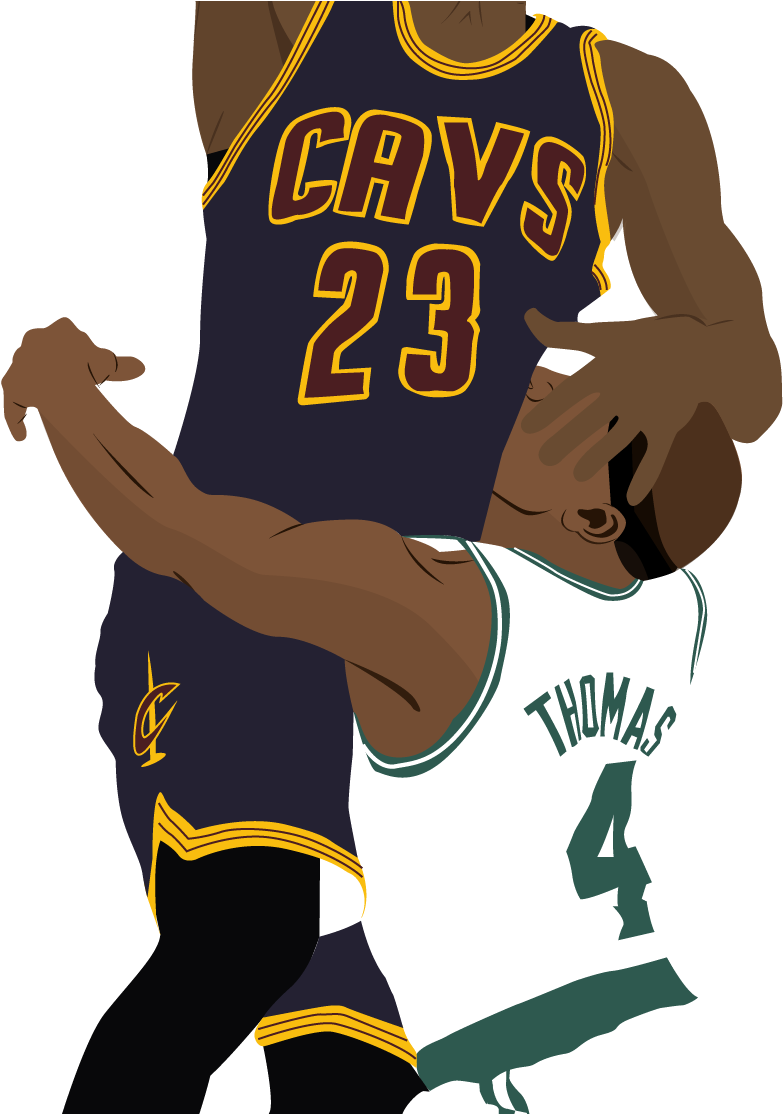 Le Bron Cavs23 Basketball Illustration