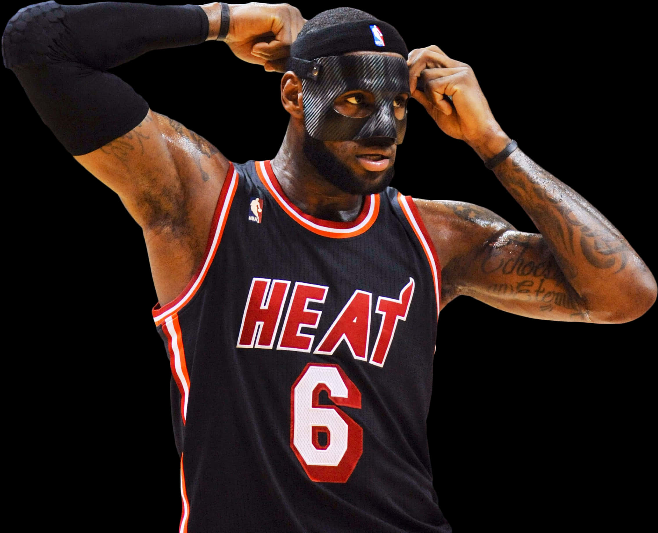 Le Bron Heat Black Mask