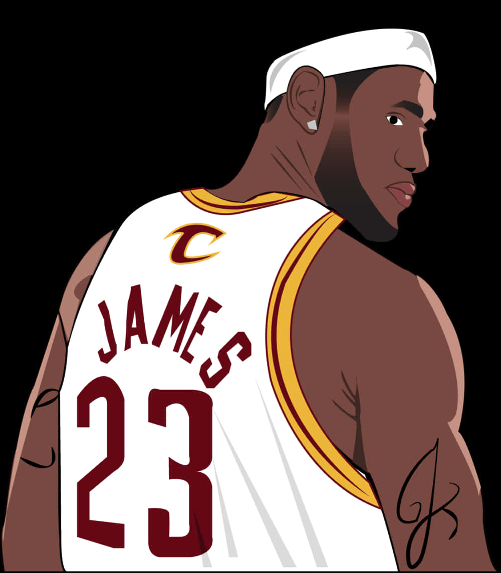 Le Bron James Cavaliers Illustration