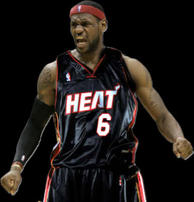 Le Bron James Miami Heat Intensity