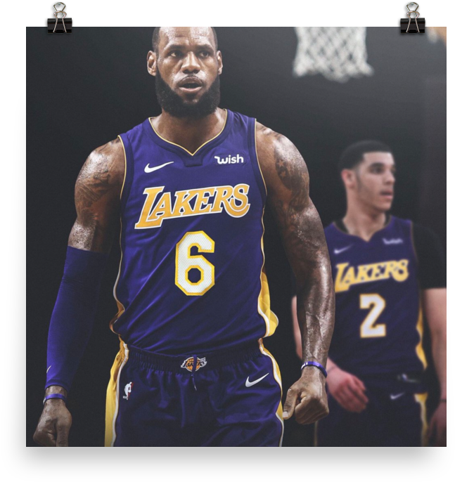 Le Bron Lakers Number6