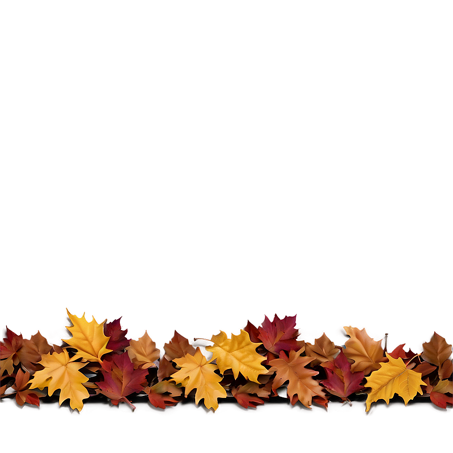 Leaf Pile Border Png Opf