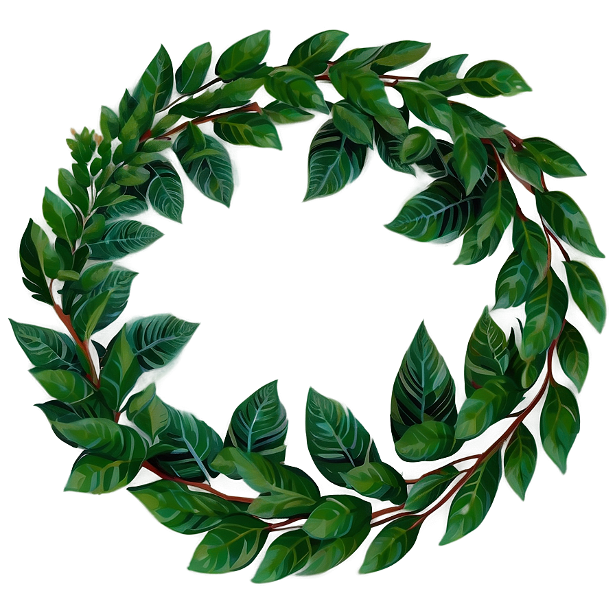 Leaf Wreath Png 05032024