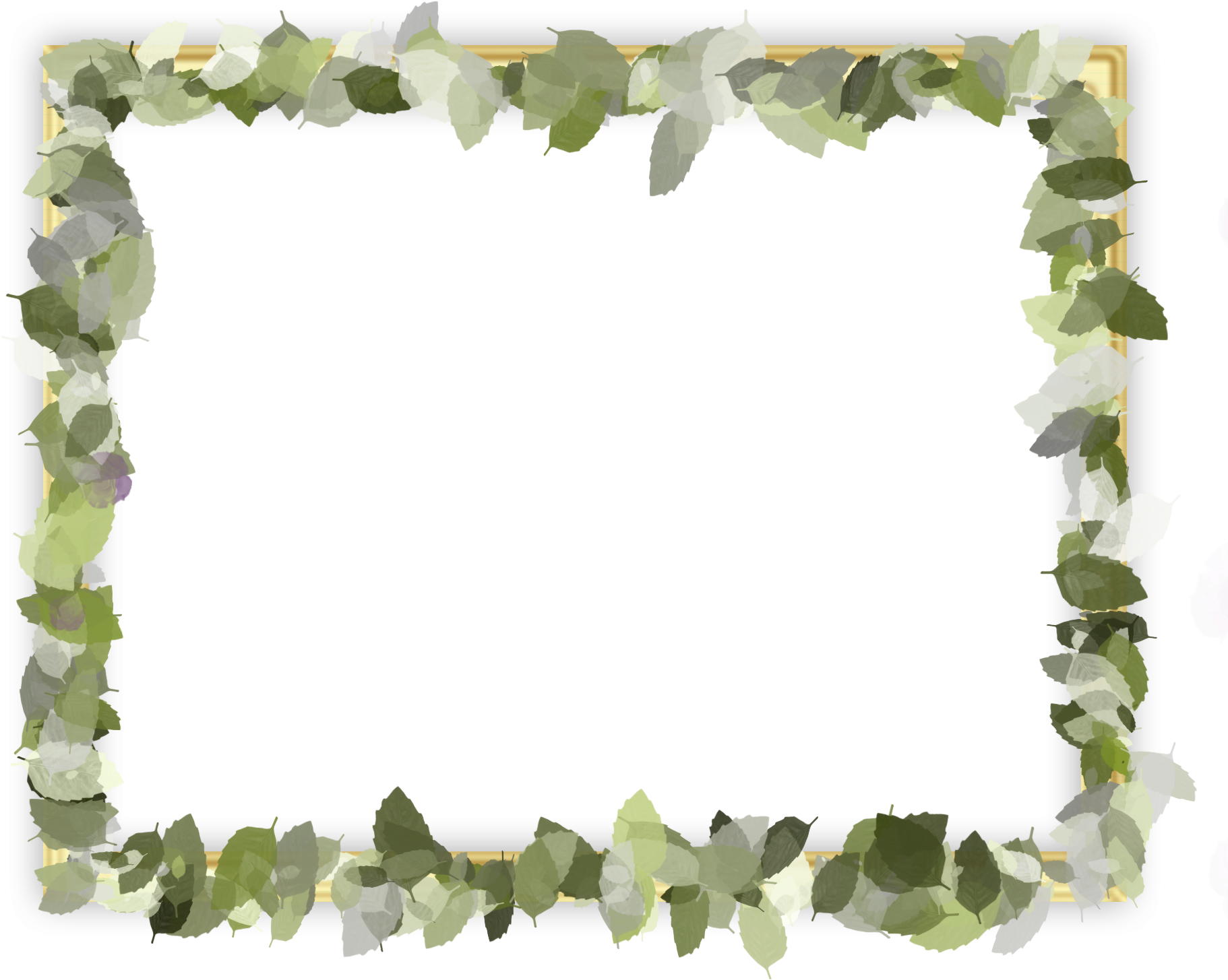 Leafy Frame Border Design