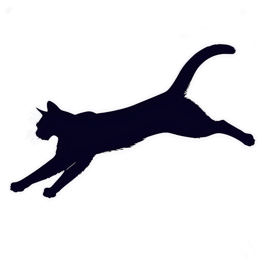 Leaping Cat Silhouette Png Thg