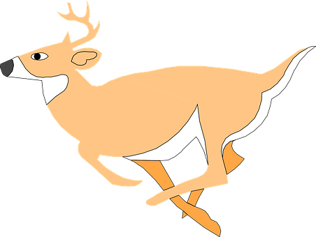 Leaping Deer Vector Illustration