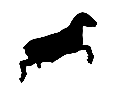 Leaping Sheep Silhouette