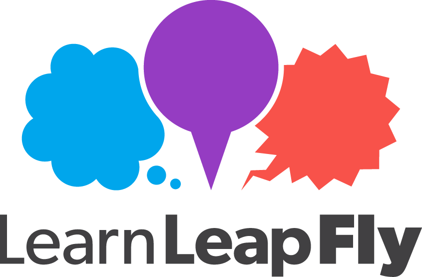 Learn Leap Fly Logo Graphic