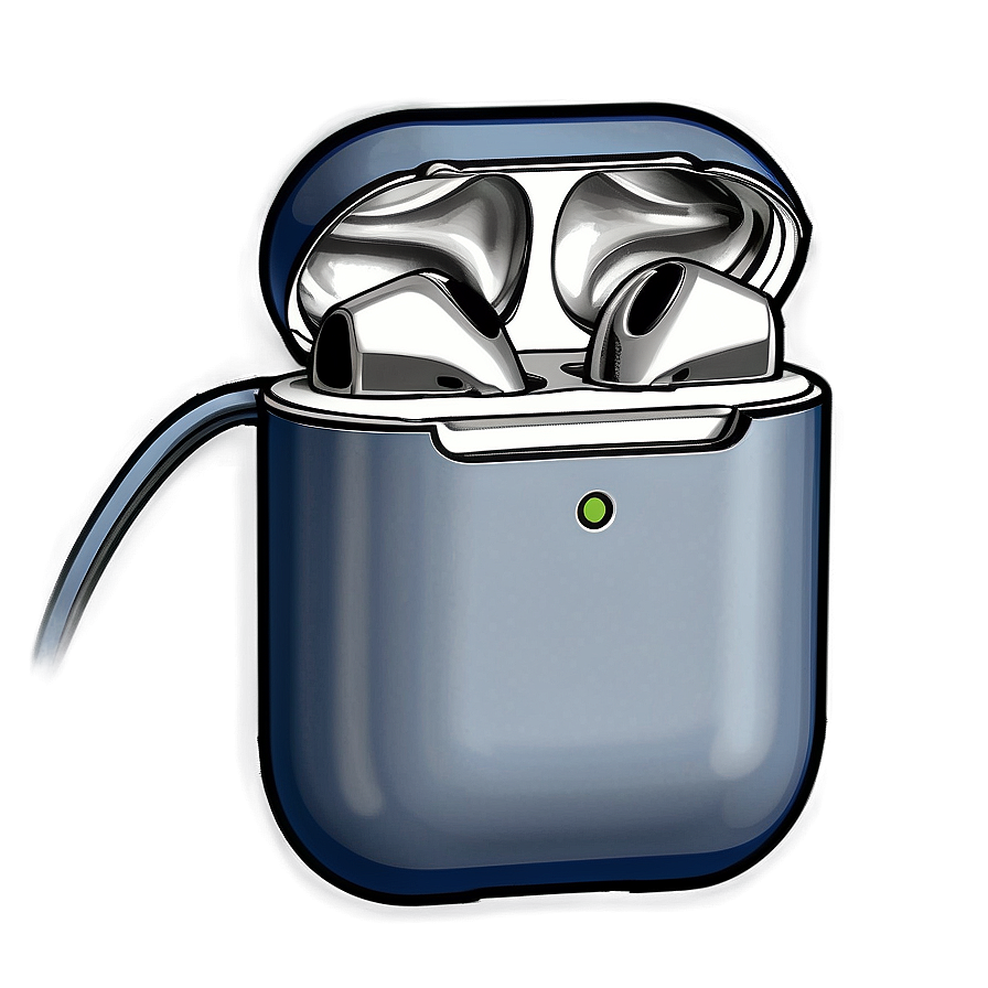 Leather Airpods Case Drawing Png Sus