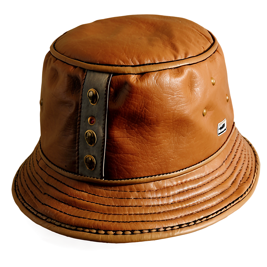 Leather Bucket Hat Png 46