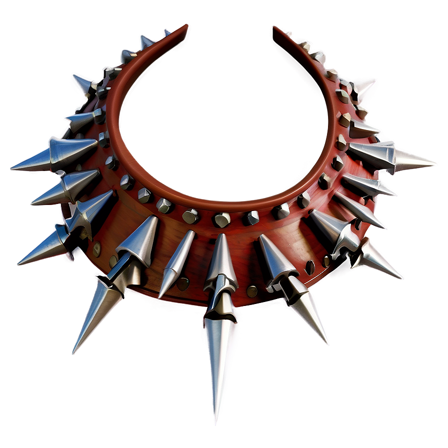 Leather Spiked Collar Png Jvm60