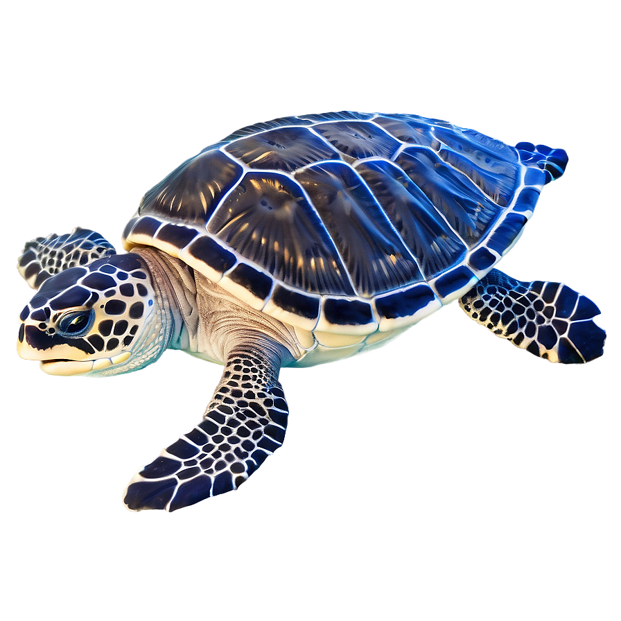 Leatherback Turtle Underwater Scene Png Muc