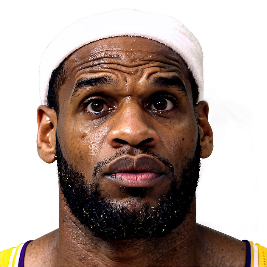 Lebron James Face Close-up Png 19