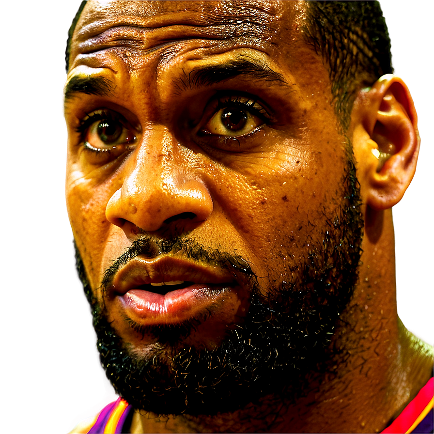 Lebron James Playoff Intensity Png 94