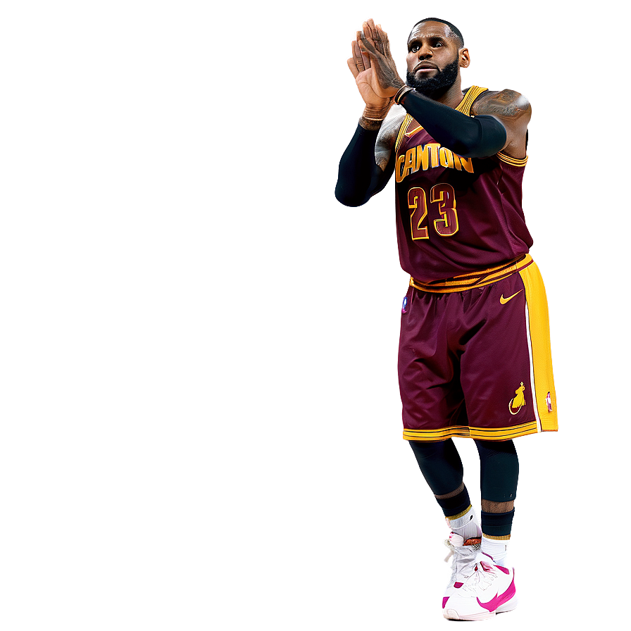 Lebron James Three-point Celebration Png 05232024